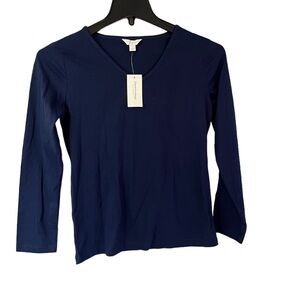NWT Charter Club Long Sleeve V Neck Tee